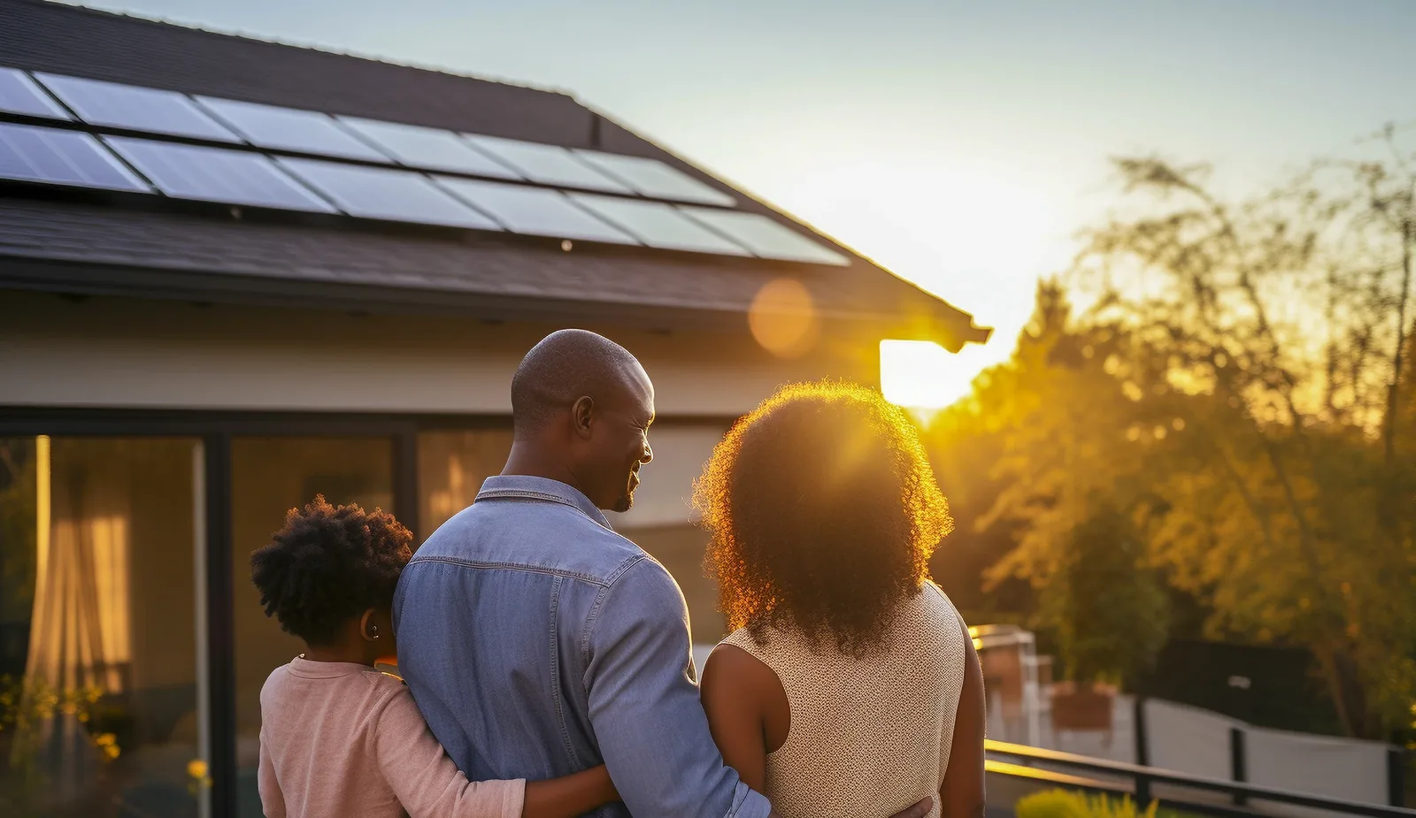 Casa com energia solar SunnySolar